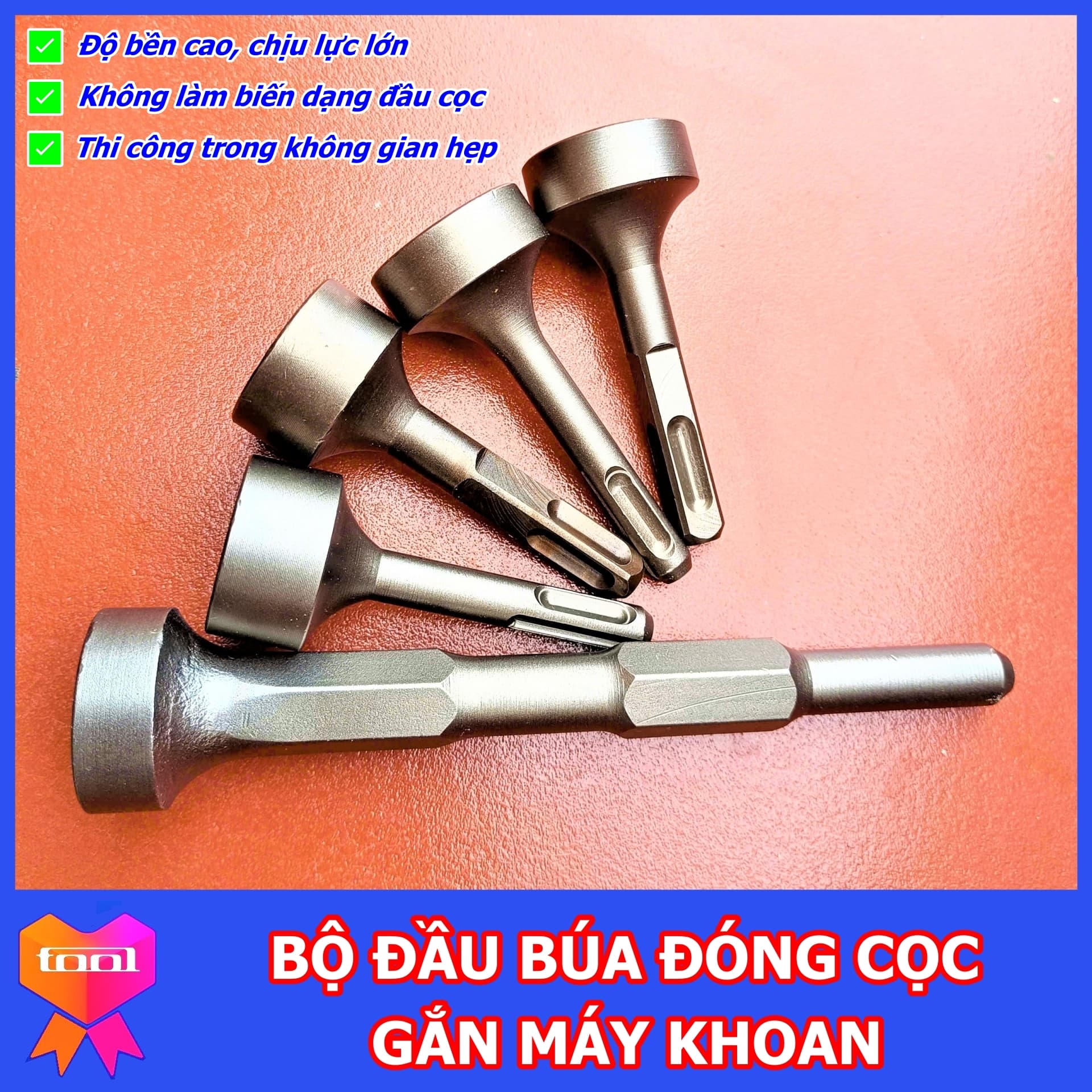 Đầu búa đóng cọc gắn máy khoan, giải pháp đột phá cho thi công nền móng, bao chắc chắn, bao bền bỉ
