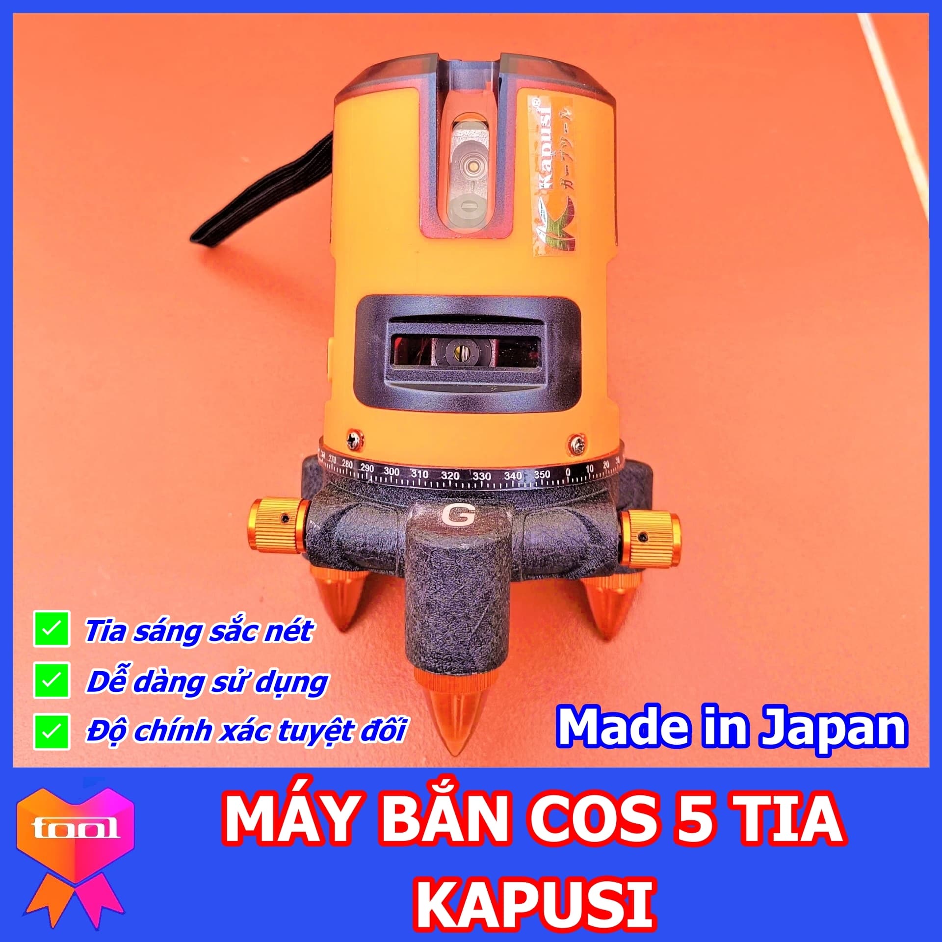Máy bắn cốt 5 tia xanh, Máy cân bằng laser Kapusi Nhật Bản, bóng Led siêu sáng